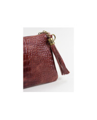 Clutch Lady's Chestnut with Embossed Skin