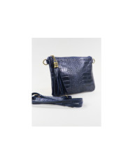 Clutch Lady's Blue with Embossed Skin
