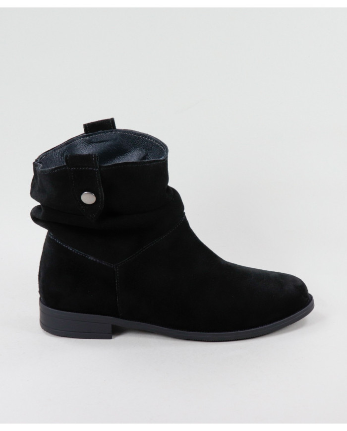 Rasas Ginova Black Boots with Wrinkled Effect
