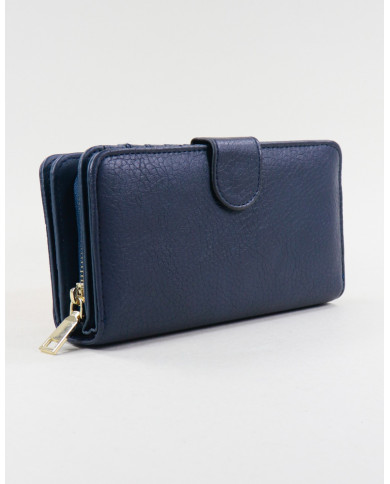 Carteira Azul de Senhora Retangular