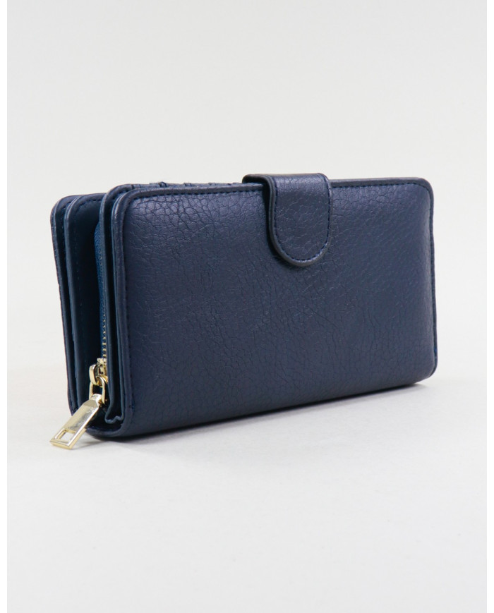 Carteira Azul de Senhora Retangular