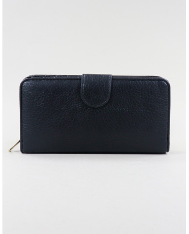 Ladies Black Wallet Rectangular