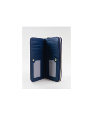 Blue Lady Wallet with Hand Handle