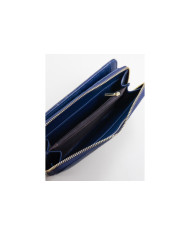 Blue Lady Wallet with Hand Handle