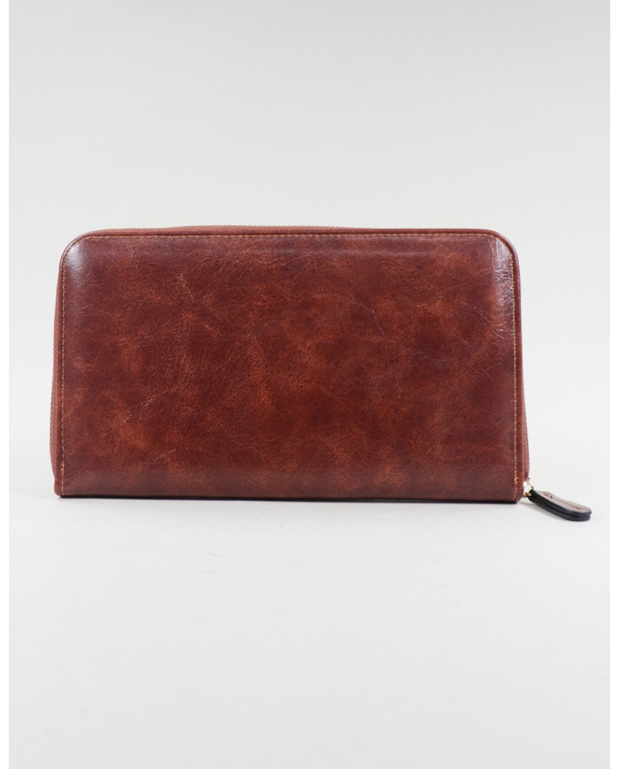 Wallet marrón de Lady con textura