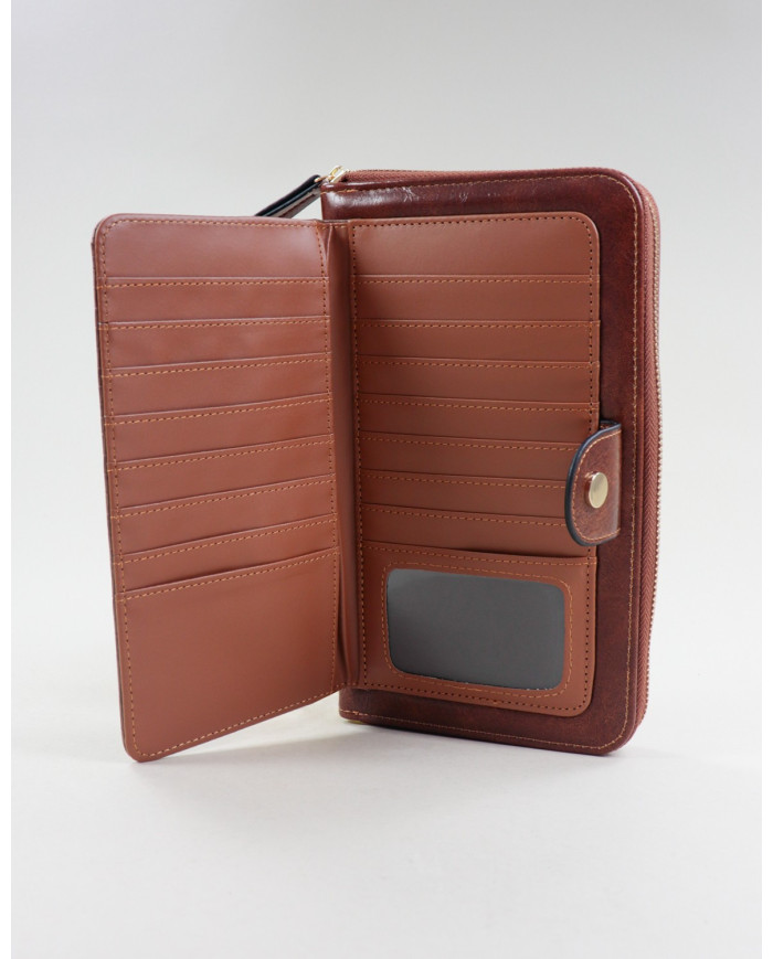 Lady's Brown Wallet with Texture