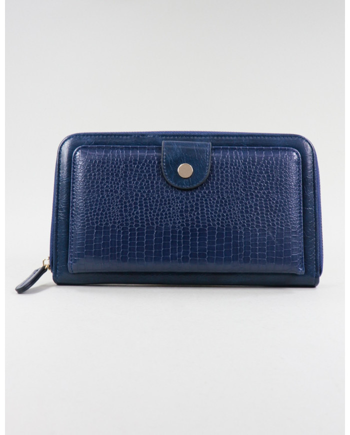 Blue Lady Wallet with Texture