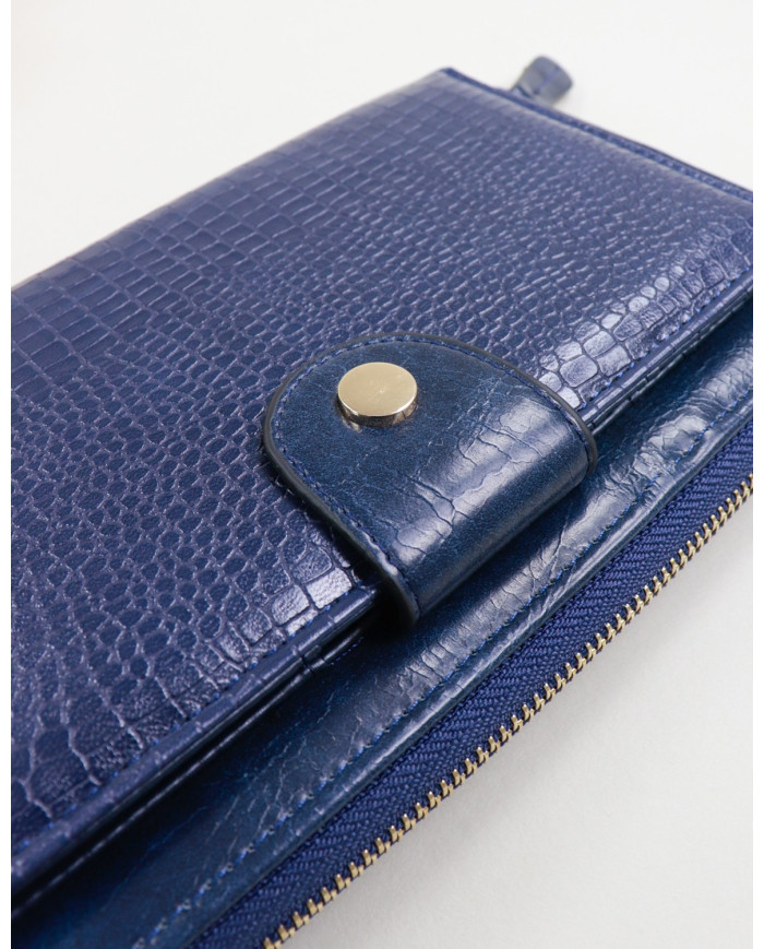 Blue Lady Wallet con textura