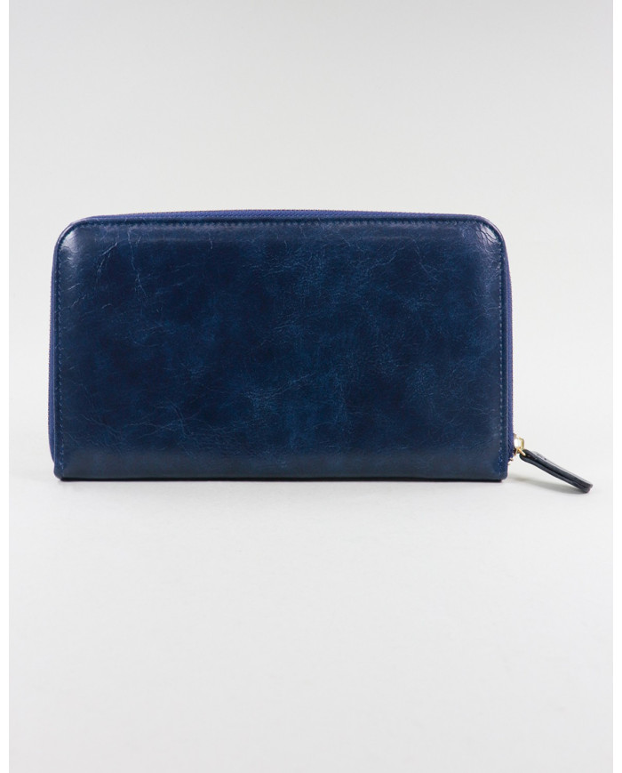 Blue Lady Wallet with Texture
