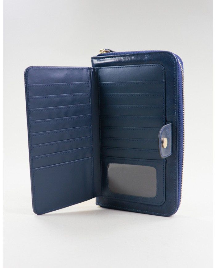 Blue Lady Wallet con textura