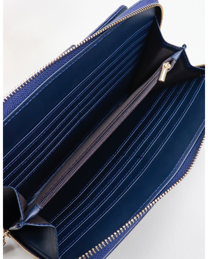 Blue Lady Wallet con textura