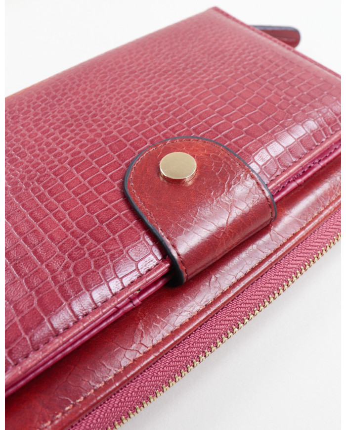 Wallet de Dama Bordo con Textura