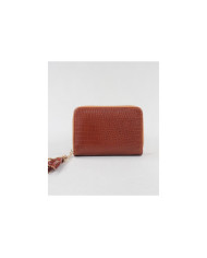 Carteira Feminina Camel com Berloque