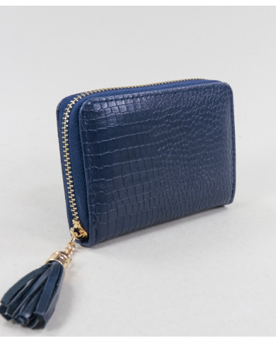 Blue Mujer Wallet con Berloque