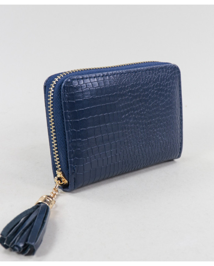Blue Female Wallet with Berloque