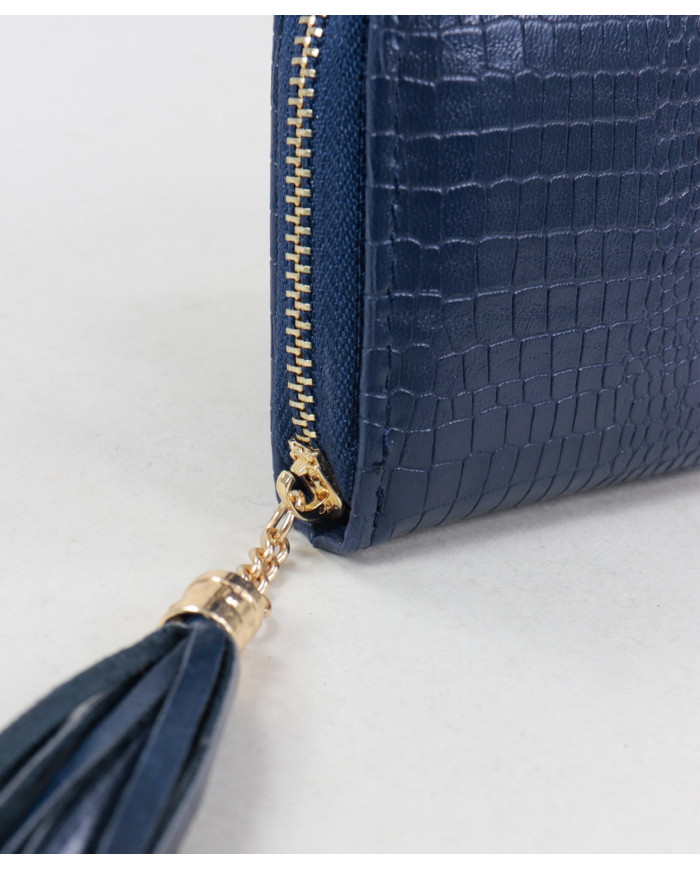 Blue Mujer Wallet con Berloque