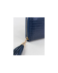 Blue Female Wallet with Berloque