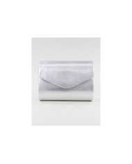 Pochete Prateada de Senhora Tipo Envelope