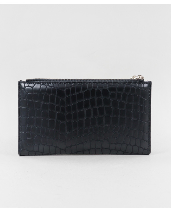 Women's Wallet Black with Various Partitions