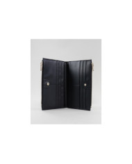 Cartera de mujeres Negro con varias particiones