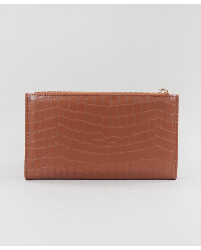 Cartera de mujeres de camello con varias particiones