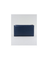 Wallet hembra azul con varias particiones