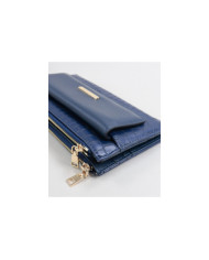 Blue Female Wallet with Various Partitions