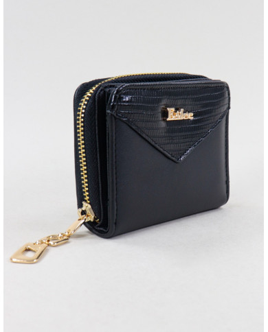 Señoras Black Wallet con cierre