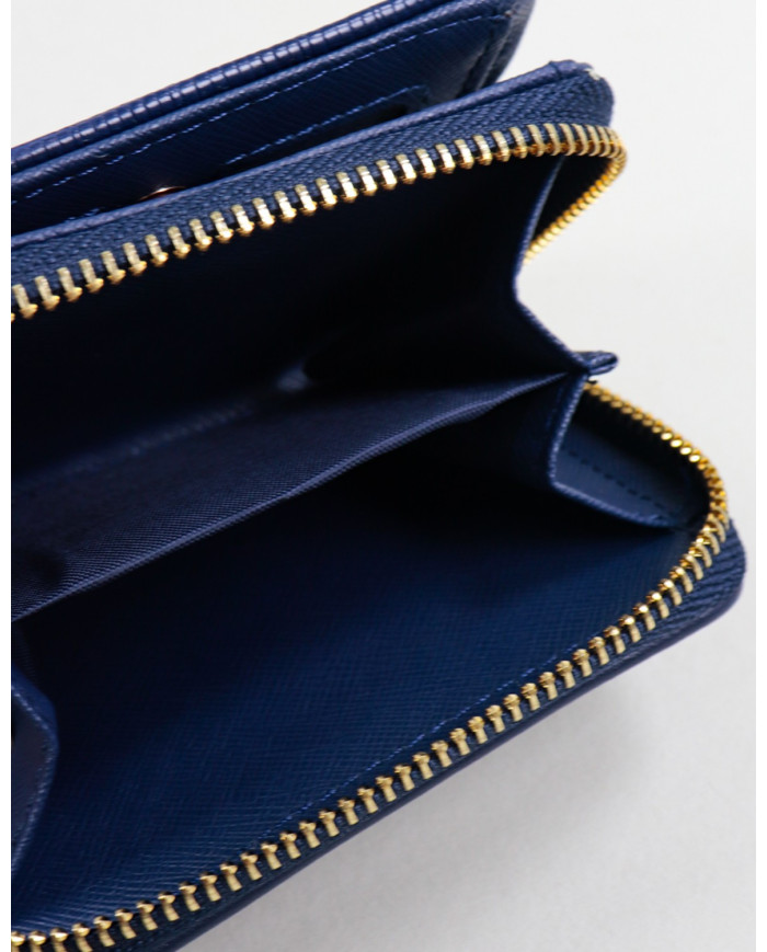 Lady's Blue Wallet with Clasp