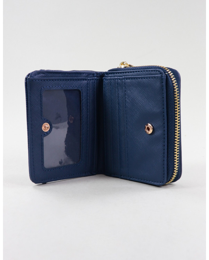 Lady's Blue Wallet with Clasp