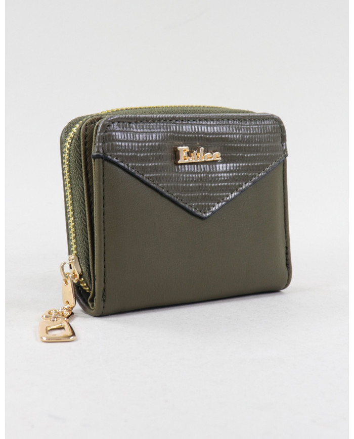 Ladies Green Wallet with Clasp