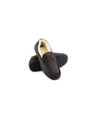 Pantufas de Homem Castanhas com Pelo