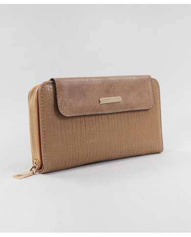 Cartera Taupe para Mujeres con Textura
