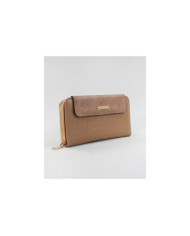 Women's Taupe Wallet with Texture