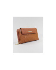 Women's Camel Wallet with Texture