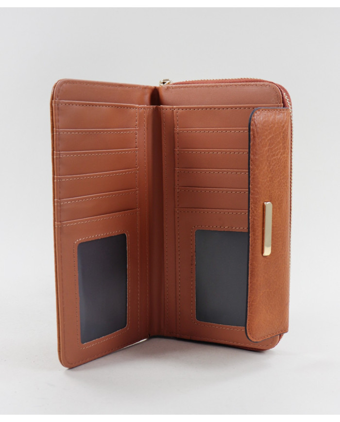 Carteira Camel Feminina com Textura