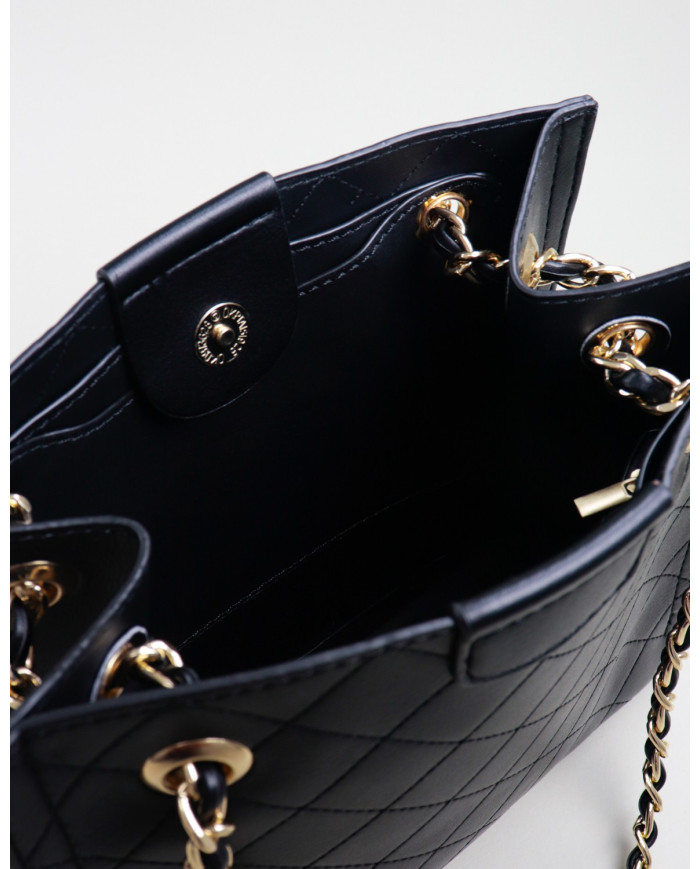 Black Lady Bag with Seams