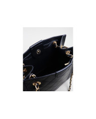 Black Lady Bag with Seams