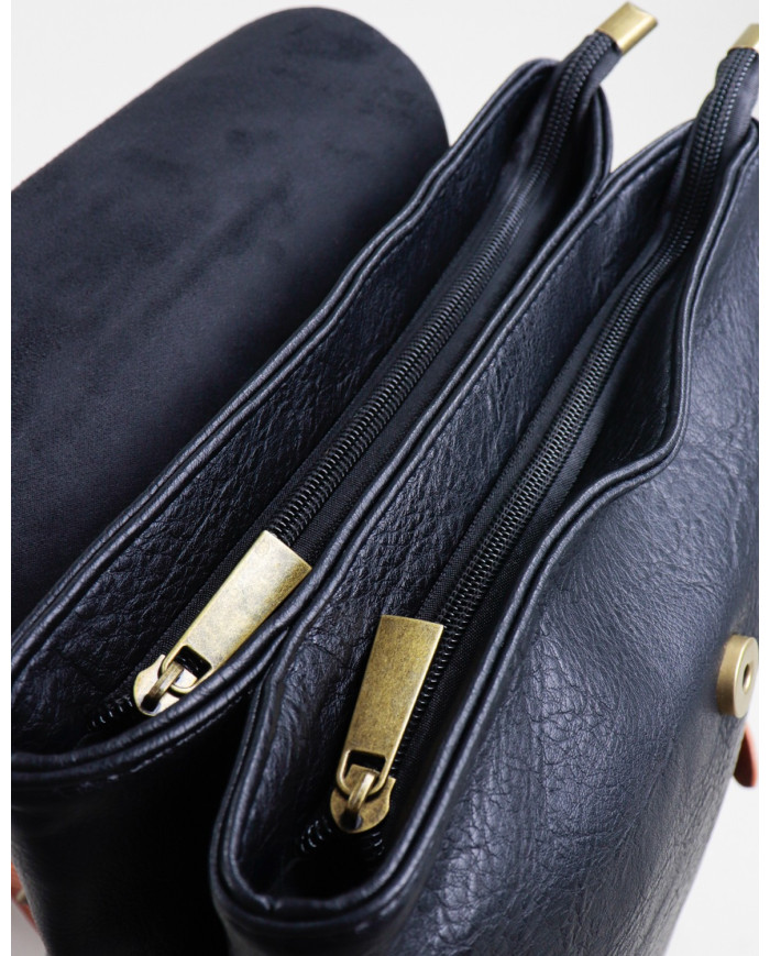 Señoras Mochila Negro con Buckles