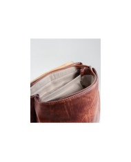 Brown backpack with Application Decorative