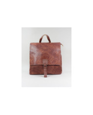 Mochila Castanha com Aplicação Decorativa