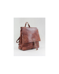 Brown backpack with Application Decorative