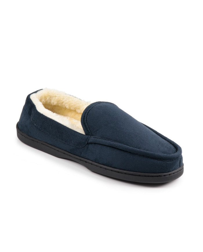 Blue Men's Pantufas with Pelo