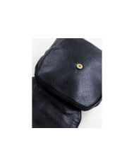 Damas Mochila negra con tira decorativa