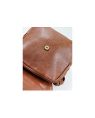 Damas Camel Mochila con tira decorativa