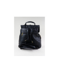Ladies Black Backpack with Decorative Strip