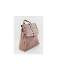Ladies Taupe Backpack with Decorative Strip