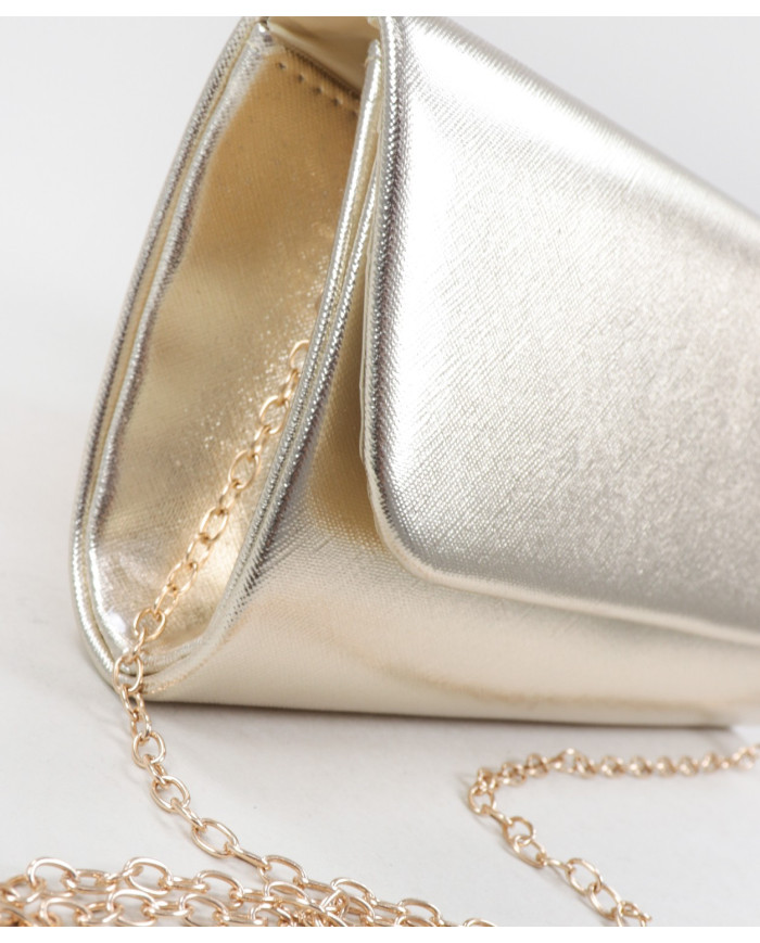 Pochete Dourada de Cerimónia com Correntes