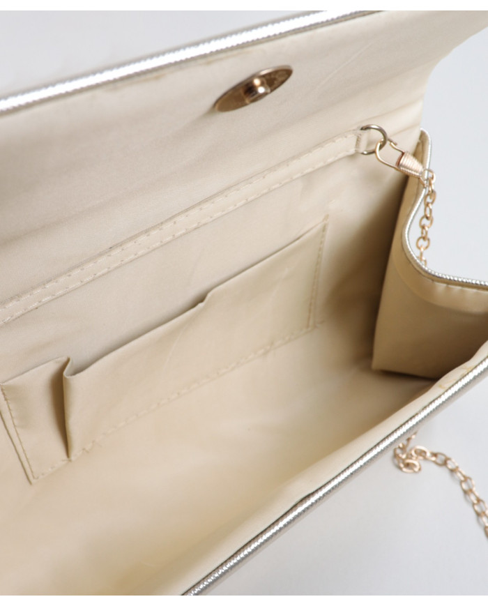 Pochete Dourada de Cerimónia com Correntes