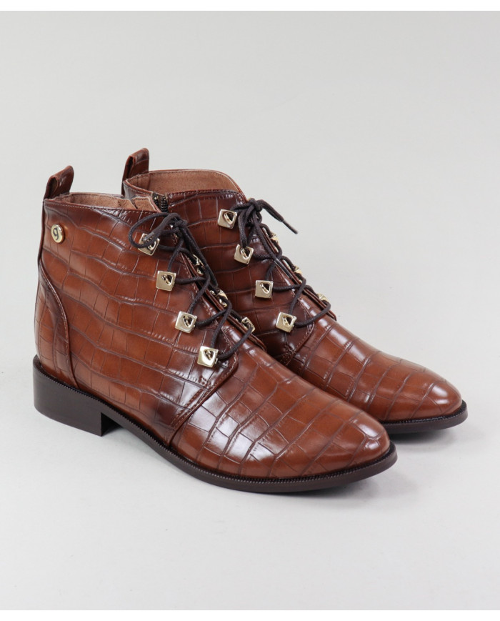 Ginova Rasos Botins with Metallic Apliques